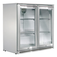 Husky 190L Double Door Alfresco Drinks Chiller With Anti-Condensation Doors In S/Steel (ALF-C2-840) - Factory Seconds