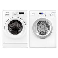 Whirlpool 7kg Front Load Washer & 7kg Air Vented Clothes Dryer Laundry Bundle