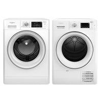 Whirlpool 8kg Front Load Washer & 9kg Heat Pump Dryer Premium Laundry Bundle