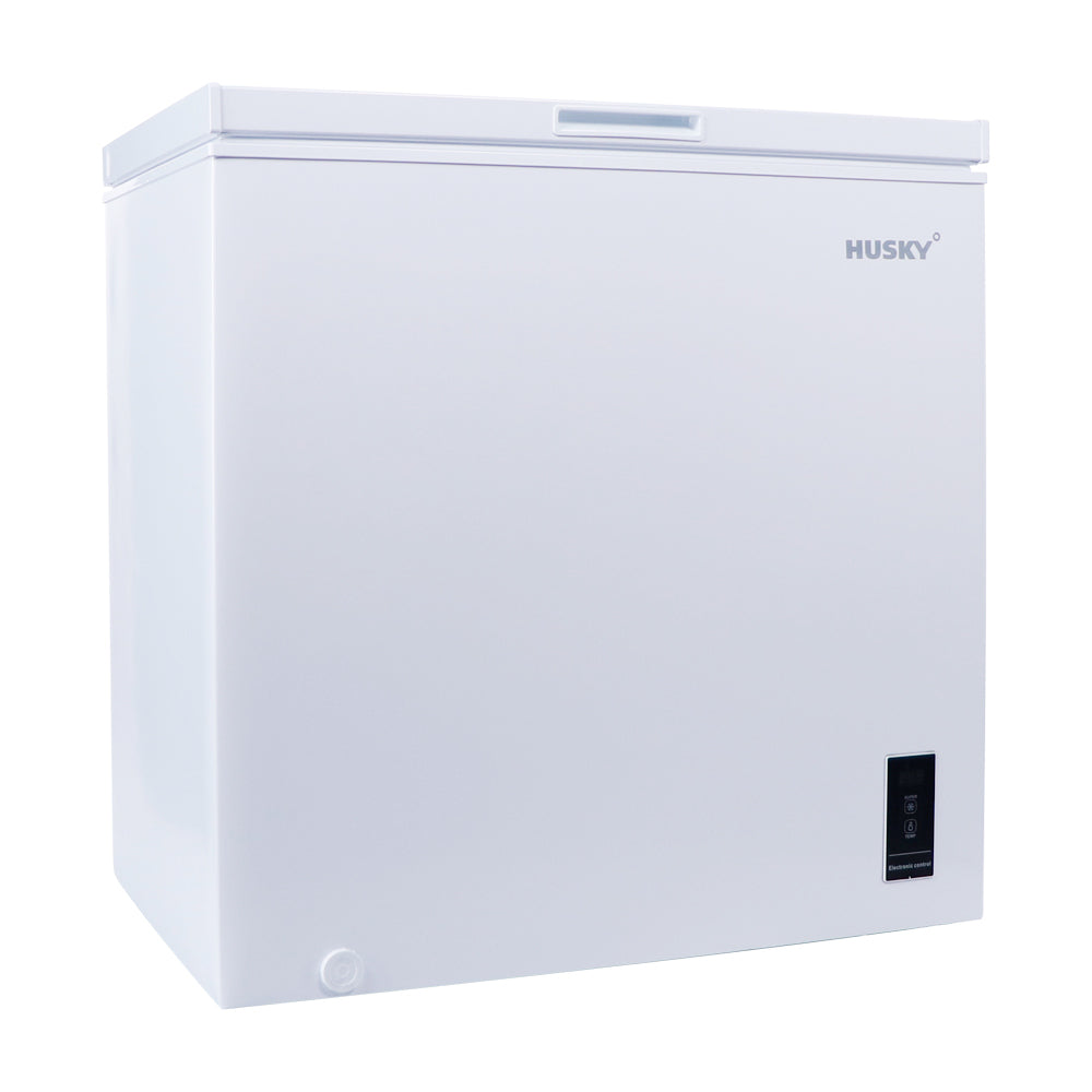 Husky 198L Solid Door Hybrid Chest Fridge/Freezer in White (HUS198CHE Infinite Appliances