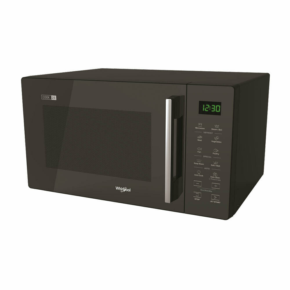 Whirlpool 25L Solo Microwave In Black (MWT25BK) Infinite Appliances