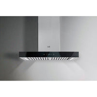 Sirius 90cm T-Canopy Range Hood With Single On-Board Motor in Black Glass (SLTC 107 G 900)
