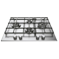 Ariston 65cm 4-Burner Diamond Configuration Stainless Steel Gas Cooktop (PK640RGHAUS) - Factory Seconds