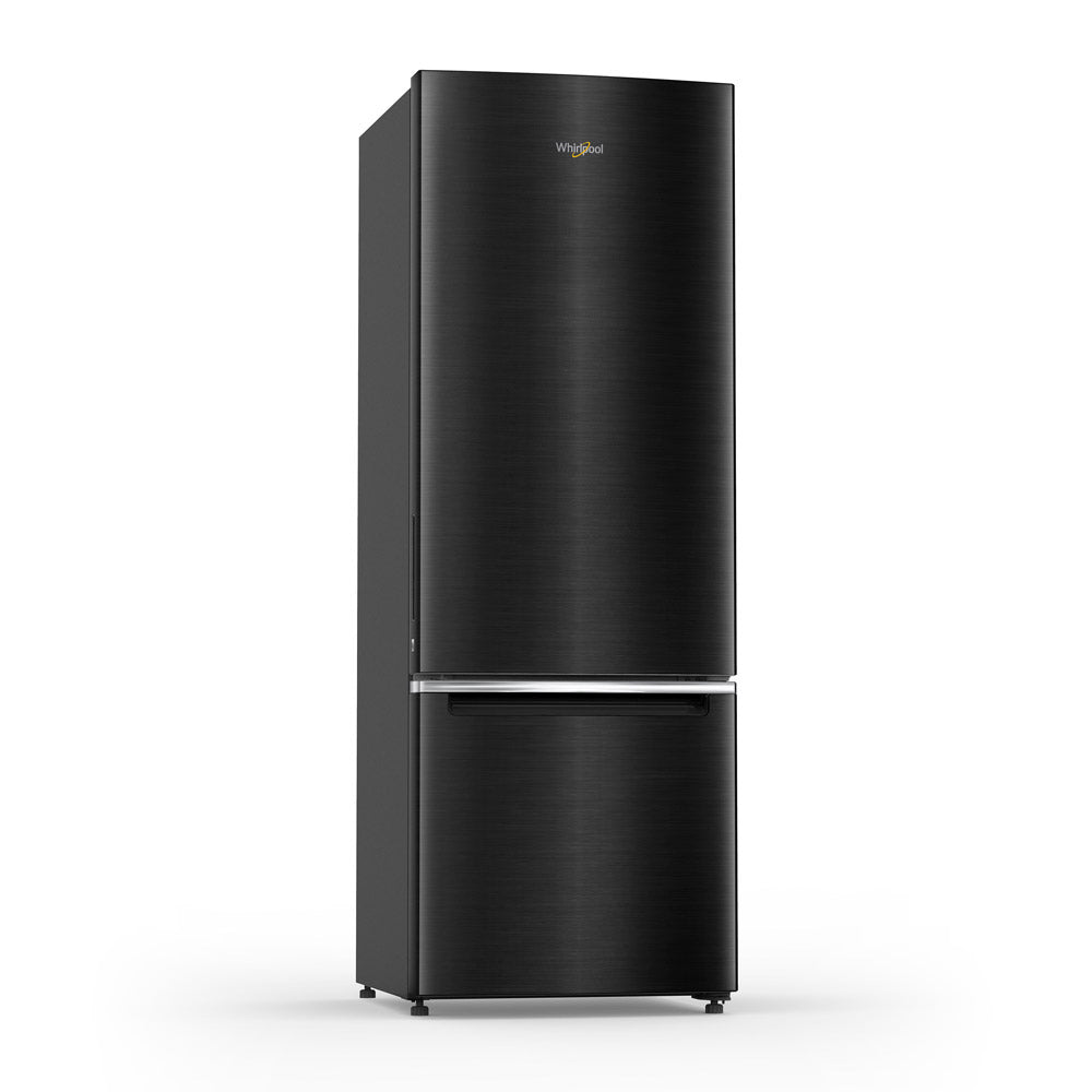 Whirlpool 290L Bottom Mount Fridge/Freezer in Dark Stainless Steel (WB