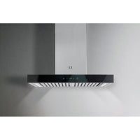 Sirius 90cm T-Canopy-Range Hood With Off Board Motor in Black Glass (SLTC EM 107 G 900)