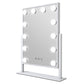 One Products Table Top Vanity Mirror With LED Lighting in White (OPCM001)