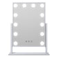 One Products Table Top Vanity Mirror With LED Lighting in White (OPCM001)