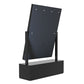 One Products Table Top Vanity Mirror With Storage Drawer & LED Lighting in Black (OPCM002D)