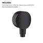 Hansgrohe Vernis Blend Shower Set in Matt Black With FixFitS Included (26423670)