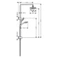 Hansgrohe Croma Select E Shower Set With Shower & Hand Shower in Chrome (26743003)