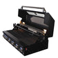 Smart 6 Burner Built-In Gas BBQ With Rotisserie & Rear Infrared Burner In Black (601WB-BLK)