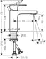 Hansgrohe Vernis Shape 100 Single Lever Bathroom Basin Mixer Tap in Matt Black (71569673)
