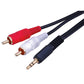 Bluejet 3.5mm Stereo Plug to Dual RCA Cable - 1.5m Length (BJVP1021)