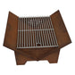 Smart Wood/Charcoal BBQ Fire Pit In Rusted Finish With Carry Bag (CG003)
