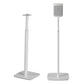 Pair of Flexson Adjustable Floor Stands For Sonos One & Play:1 Speaker in White (FLXS1AFS2011)