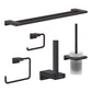 Hansgrohe Addstoris 5-Piece Bathroom Fixtures & Accessories Bundle Pack in Matt Black