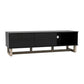 AVS 1500mm Raze Modular TV Stand in Gloss Black With Oak Legs (RZ1500BO)