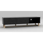 AVS 1800mm Raze Modular TV Stand in Gloss Black With Oak Legs (RZ1800BO)