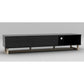 AVS 2100mm Raze Modular TV Stand in Gloss Black With Oak Legs (RZ2100BO)