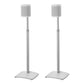 Pair Of Sanus Adjustable Height Speaker Stand For Sonos One, SL, Play:1 & Play:3 in White (WSSA2-W2)