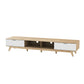 AVS 2000mm Superlow TV Cabinet in White/Oak (SL2000SOWS)