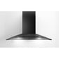 Sirius 90cm Canopy Range Hood With Single On-Board Motor in Black (SLTC 97 900) - Factory Seconds