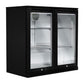 Smart 190L Outdoor Drinks Chiller With Heated Glass Door in Black (SMA2840BLK)