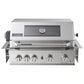 Smart 4 Burner Built-In Gas BBQ With Rotisserie & Rear Infrared Burner In Stainless Steel (401WB-W)