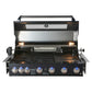 Smart 6 Burner Built-In Gas BBQ With Rotisserie & Rear Infrared Burner In Black (601WB-BLK)