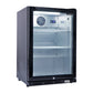 Smart 118L Drinks Chiller With Single Glass Door in Black (SMH1840BLK)