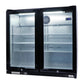 Smart 190L Drinks Chiller With Double Glass Doors in Black (SMH2840BLK)