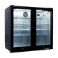 Smart 190L Drinks Chiller With Double Glass Doors in Black (SMH2840BLK)