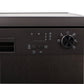 Tisira 60cm 13 Place Black/Dark Inox Freestanding Dishwasher (TDW13BE)