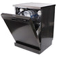 Tisira 60cm 13 Place Black/Dark Inox Freestanding Dishwasher (TDW13BE)