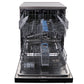 Tisira 60cm 13 Place Black/Dark Inox Freestanding Dishwasher (TDW13BE)