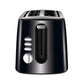 Trent & Steele Shadow Steele 4-Slice Long Slot Toaster in Black Stainless Steel (TS3206SS)