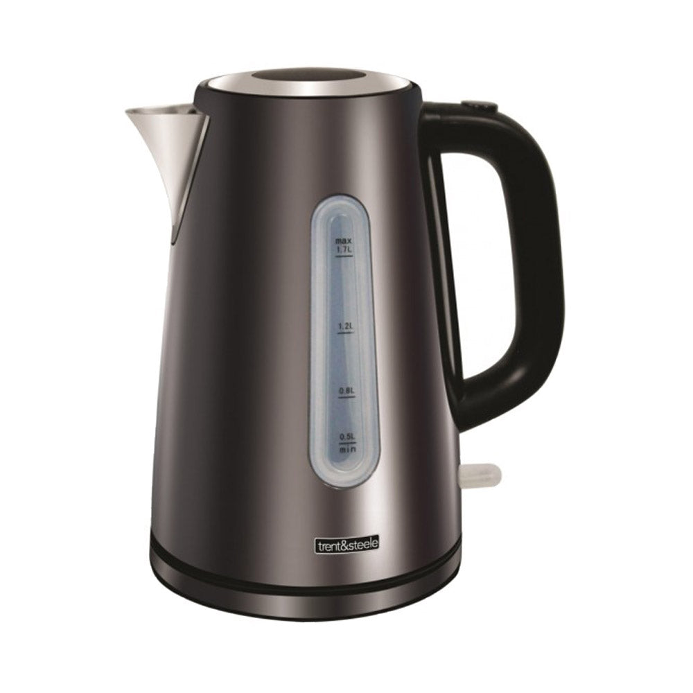 Trent & Steele 1.7L Shadow Steele Kettle in Black Stainless Steel (TS9 ...