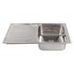 Tisira 80cm Single Bowl Stainless Steel Kitchen Sink With Left Hand Drainer (TSLE800L)