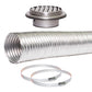 Sirius 150mm Ducting Kit for Extraction through an External Wall (EASYWALL-150)