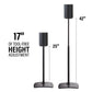 Sanus Height-Adjustable Speaker Stand for Sonos Era 100 Speaker in Black (WSSE1A1-B2)