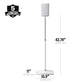 Sanus Height-Adjustable Speaker Stand for Sonos Era 100 Speaker in White (WSSE1A1-W2)