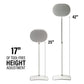 Sanus Height-Adjustable Speaker Stand for Sonos Era 300 Speaker in White (WSSE3A1-W2)