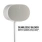 Sanus Height-Adjustable Speaker Stand for Sonos Era 300 Speaker in White (WSSE3A1-W2)